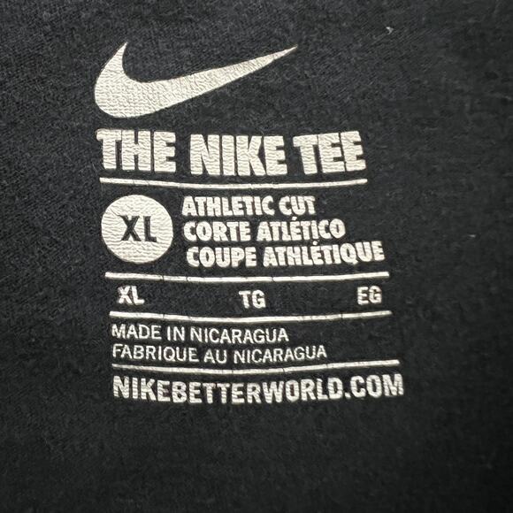 Nike Just Do It Las Vegas Raiders NFL Football Fan Black T Shirt Size XL - Picture 5 of 6